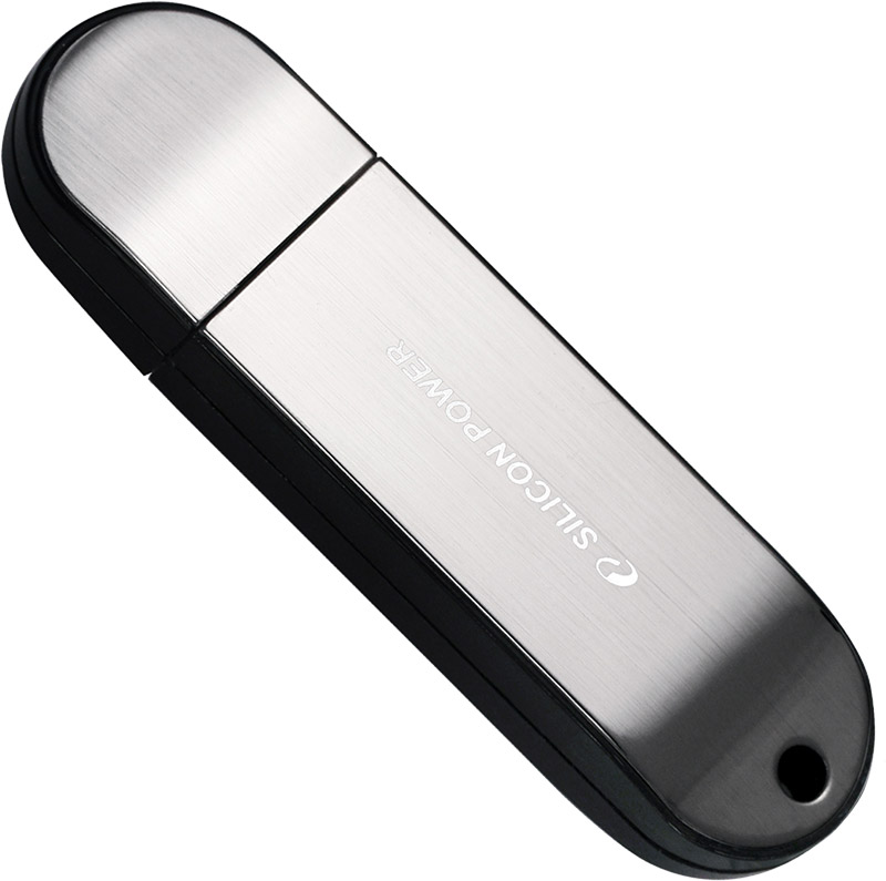 ����-����� Flash Drive 8GB USB 2.0 Silicon Power Luxmini 910 Silver ������