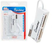 Card reader  Smartbuy SBR-717-W, USB 2.0 ,�����