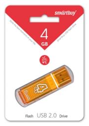 ����-���������� USB 2.0  4GB Smartbuy Glossy series Orange