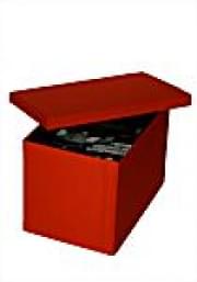! Картонная коробка обтянутая красной тканью - Подарочная упаковка для DVD/CD !